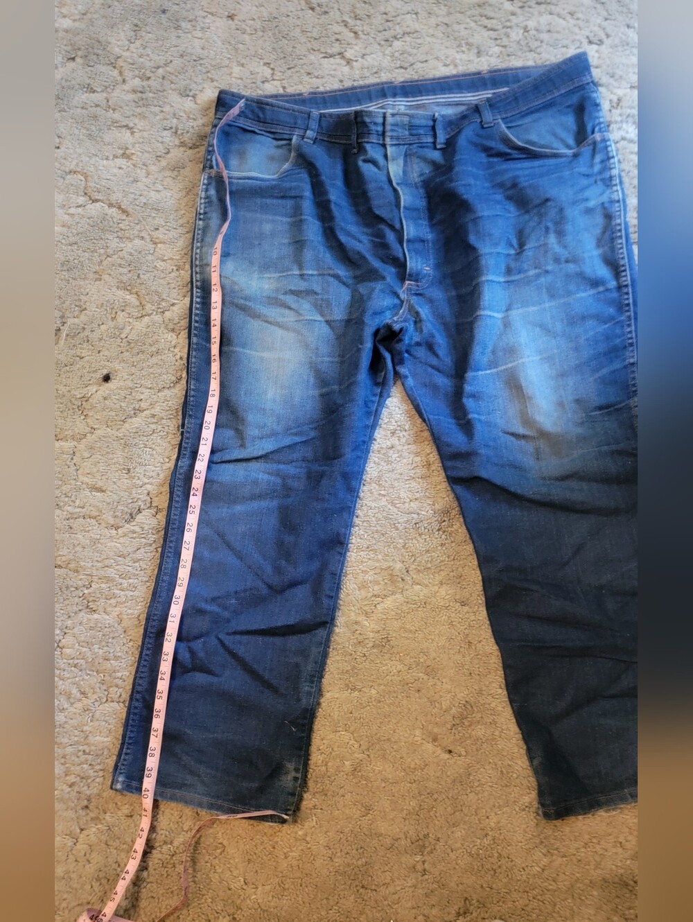 Men's Dark Blue Stretch Denim Jeans